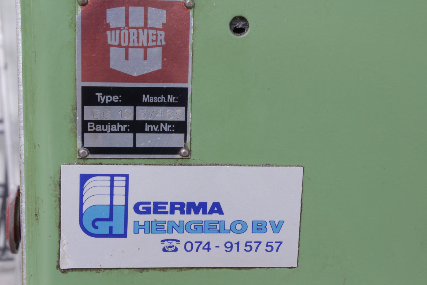 Drill- Tap Machine WORNER BG16